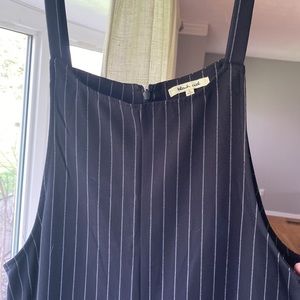 Pinstriped Wide Leg Jumpsuit